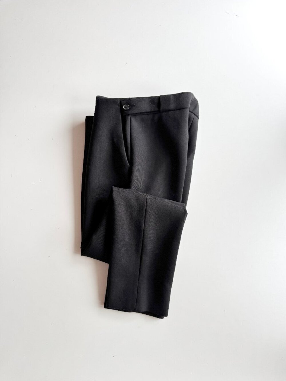 ACNE STUDIOS Cig D Wool Mid Rise Cropped Tapered Trousers Pants, Size 36/S